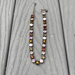 Elegant Multicolor Large Crystal Stone Necklace